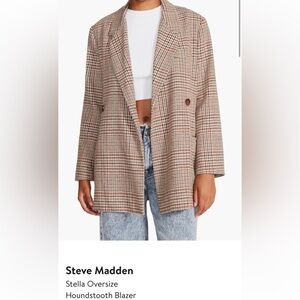 Steve Madden
Stella Oversize
Houndstooth Blazer